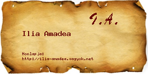 Ilia Amadea névjegykártya